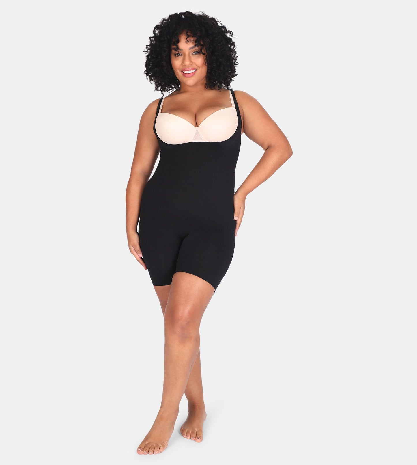 Open Bust Bodysuit Shaping Shorts